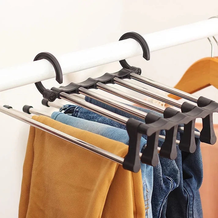 👑✨ Multifunctional Trouser Rack – Space-Saving and Practical 🌟🏆