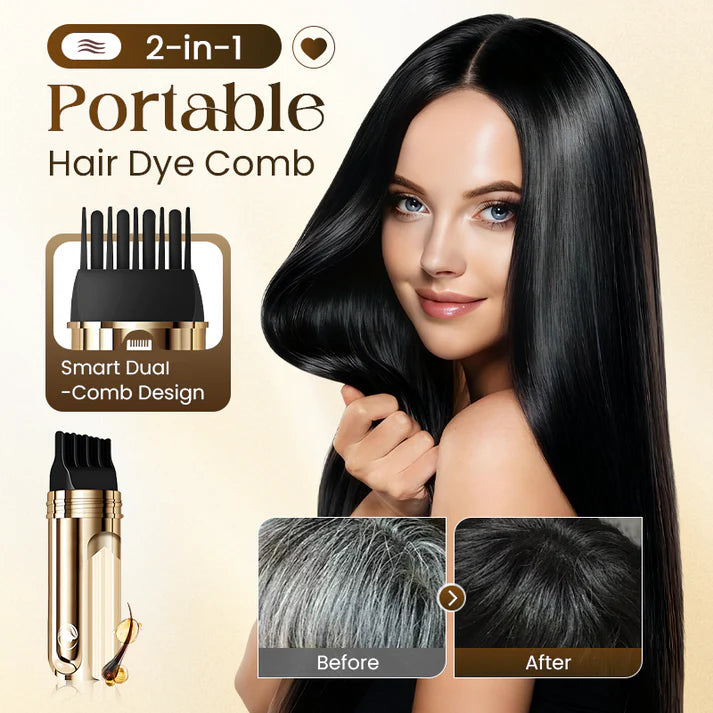 ✨2-in-1 Convenient Hair Dye Comb For Gray Hair（67% OFF）
