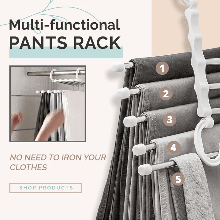 👑✨ Multifunctional Trouser Rack – Space-Saving and Practical 🌟🏆
