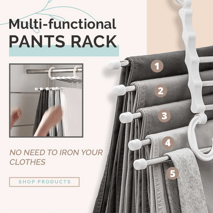 👑✨ Multifunctional Trouser Rack – Space-Saving and Practical 🌟🏆
