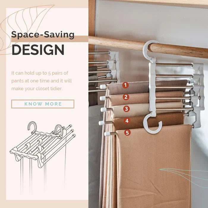 👑✨ Multifunctional Trouser Rack – Space-Saving and Practical 🌟🏆