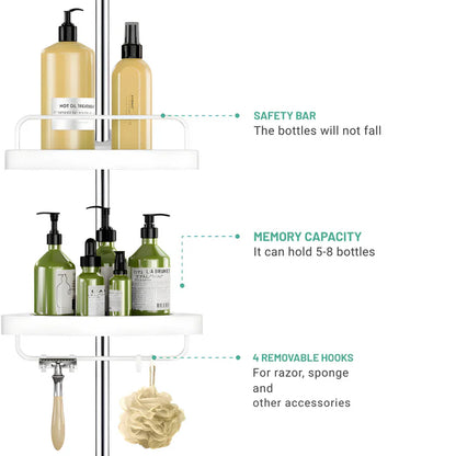 Globetrek° AdjustableRack: Extendable bathroom organizer, adjustable rack