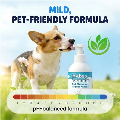 🔥 50% OFF! 🐾 Waterless deodorizing animal shampoo in mousse form - plant-based formula, 400 ml with convenient pump 🌿🐶