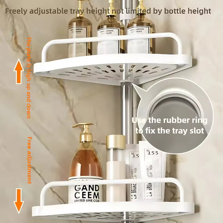 Globetrek° AdjustableRack: Extendable bathroom organizer, adjustable rack