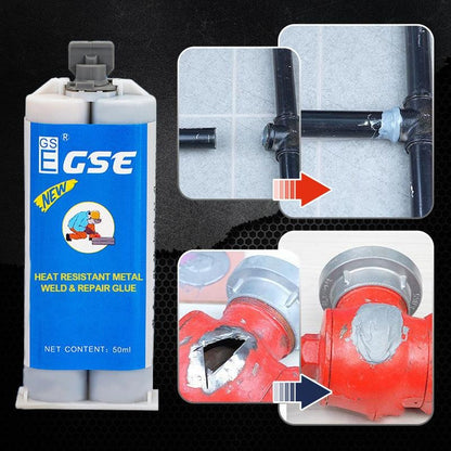⏰Heat Resistant Waterproof Metal Repair Glue