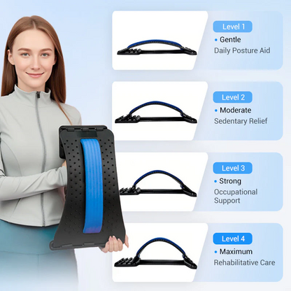 🔥 Magnetic Lumbar Stretcher – Acupressure Massage, Portable Design & Relieves Back Pain 🧘‍♂️✨