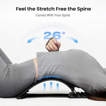 🔥 Magnetic Lumbar Stretcher – Acupressure Massage, Portable Design & Relieves Back Pain 🧘‍♂️✨