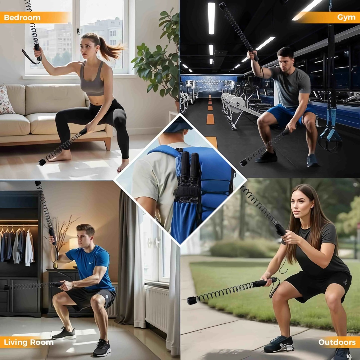 💥 Intense fitness training ropes Perfect for home and gym 🏠