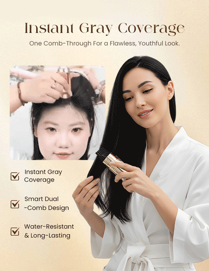 ✨2-in-1 Convenient Hair Dye Comb For Gray Hair（67% OFF）