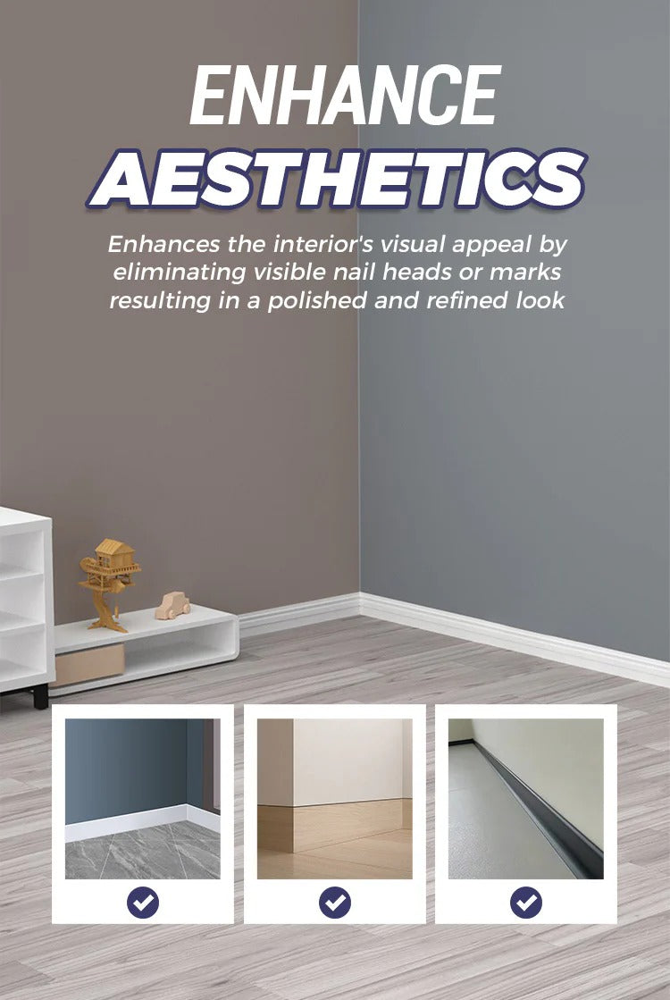 Double-Head Skirting Thread Seamless Nail🛠️ | Pack of 100