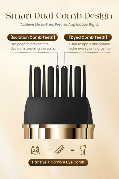 ✨2-in-1 Convenient Hair Dye Comb For Gray Hair（67% OFF）