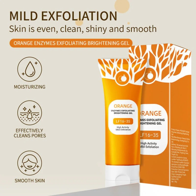 🔥LAST DAY SALE🔥Orange Enzyme Active Mild Body Exfoliator – Radiant Skin with Orange Extract🍊🫧