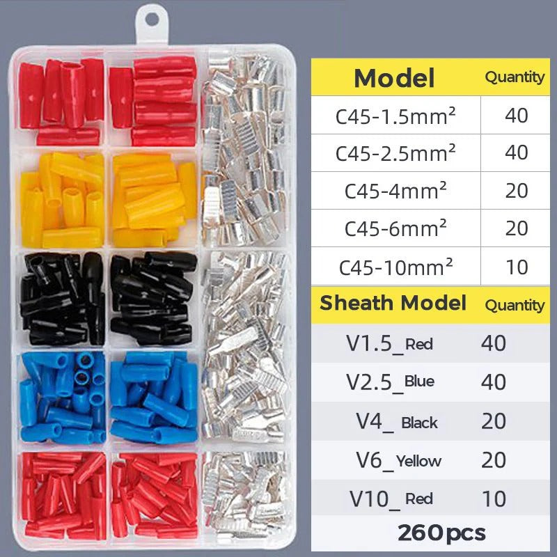 260pcs Durable Copper Terminal Blocks