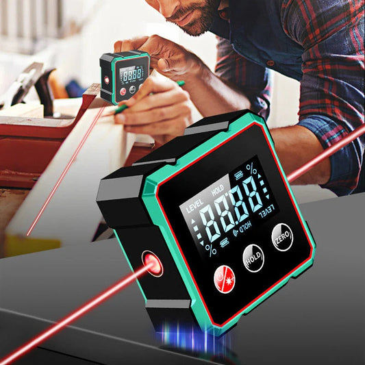 Magnetic Digital Angle Finder with Electronic Laser