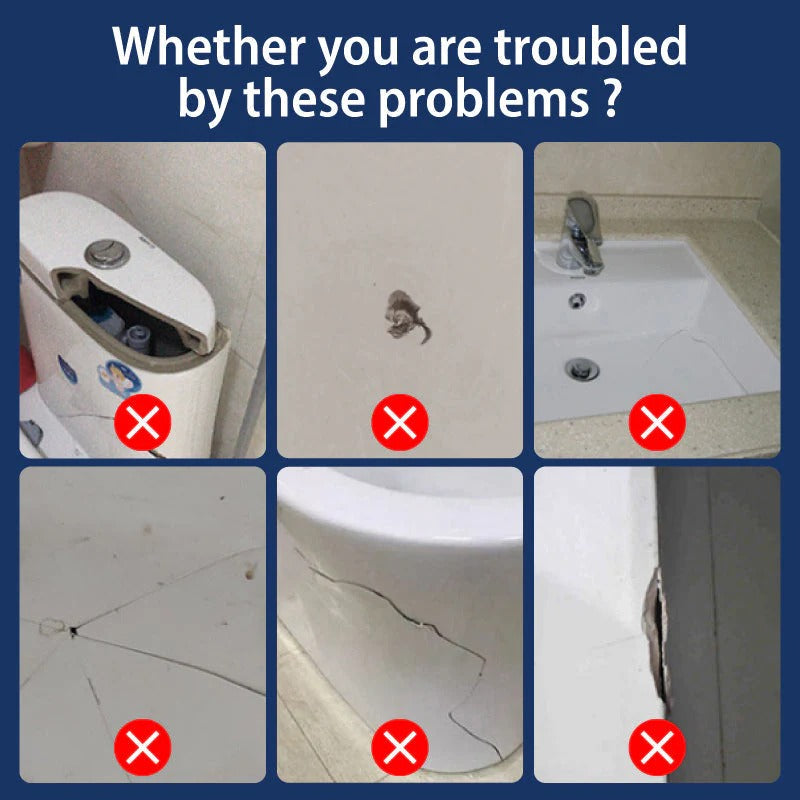 🪒PVZXR® Worry-Free Helper🏗！Ceramic Tile Crack Repair Paste Kit