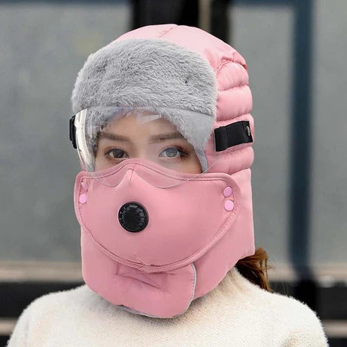 💖Thermal Hat with Detachable Breathing-Valve Mask