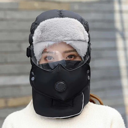 💖Thermal Hat with Detachable Breathing-Valve Mask