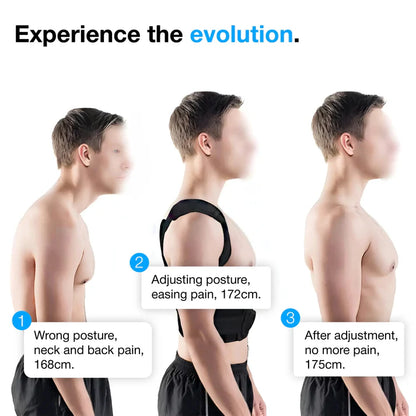 Adjustable Back Posture Corrector Belt for Men and Women