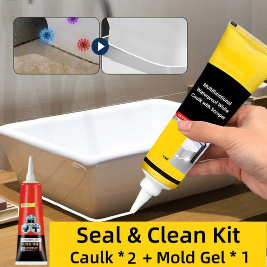 ✨Buy 1 Get 1 Free✨Multifunctional Waterproof White Caulk with Scraper🛠️🧱