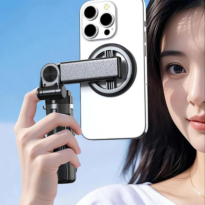 📸 4-in-1 Magnetic Selfie Stick with 360° Rotation – One gadget for all your photos, videos & vlogs!