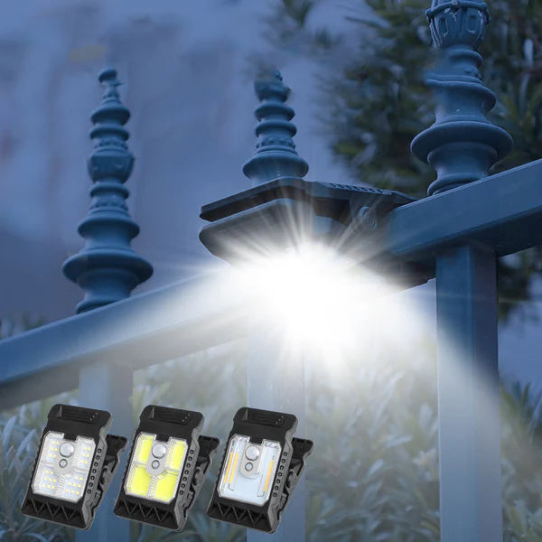 💡 Outdoor solar lamp with clip and motion sensor 🔥