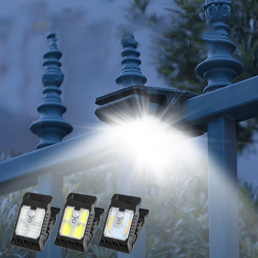 💡 Outdoor solar lamp with clip and motion sensor 🔥