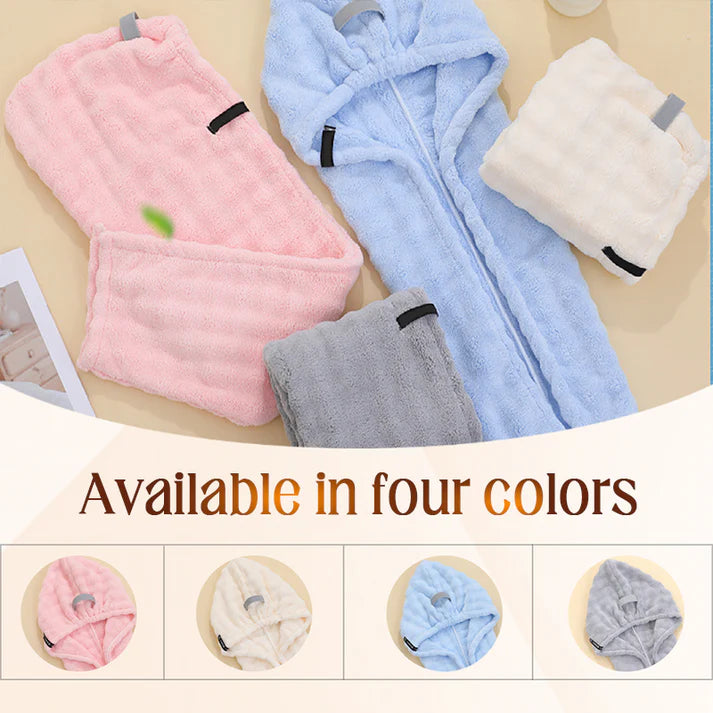 🛁Large Hair Towel with Secure Strap for Women | 🔥Buy 1 Get 1 Free🔥