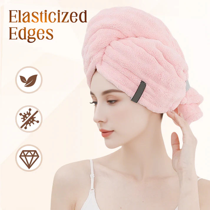 🛁Large Hair Towel with Secure Strap for Women | 🔥Buy 1 Get 1 Free🔥