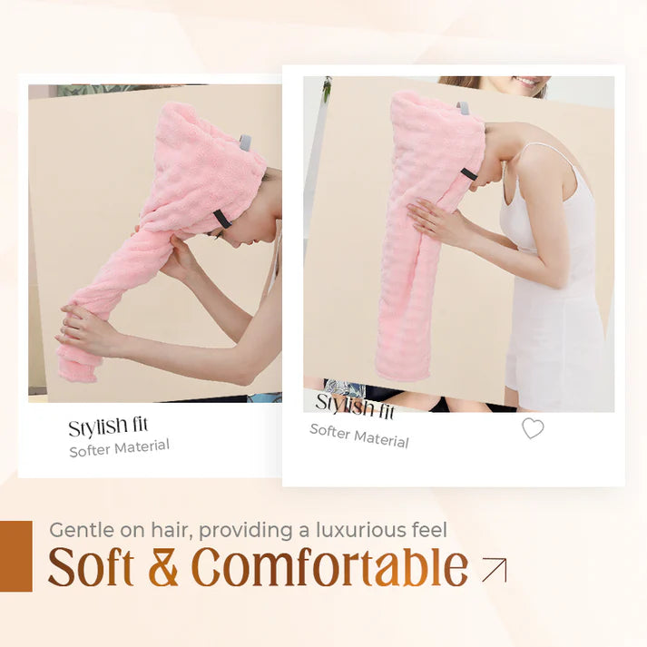 🛁Large Hair Towel with Secure Strap for Women | 🔥Buy 1 Get 1 Free🔥