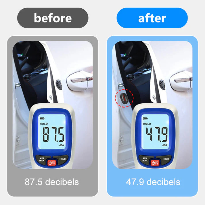 Car door damper seal