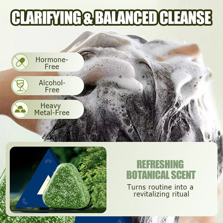 🧼 Strengthening Solid Shampoo – Botanical Formula for Balanced Scalp, Volume & Less Breakage | 🔥Buy 1 Get 1 Free 🔥