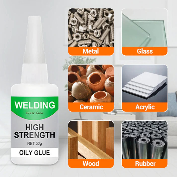 Welding High-Strength Oily Glue