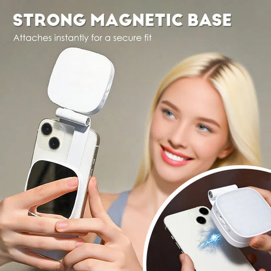 3-in-1 Portable Magnetic Selfie Light for Smartphones